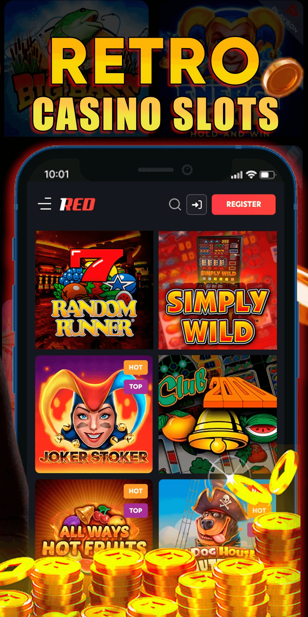 1RED Casino Screenshot